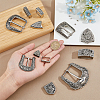 DICOSMETIC 4 Sets 4 Styles Belt Alloy Buckle Sets FIND-DC0005-36-3