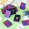 Rectangle Paper Jewelry Set Storage Boxes with Bowknot CON-TAC0014-04B-16