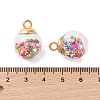 Glass Round Pendants GLAA-P063-01G-07-3