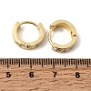 Flower Brass Hoop Earrings EJEW-D352-07G-5