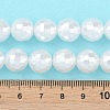 Electroplated Shell Pearl Beads Strands BSHE-C007-A01-02-5