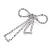 Crystal Rhinestone Bowknot Lapel Pin JEWB-T002-30S-4