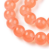 Baking Paint Imitation Jade Glass Round Bead Strands X1-DGLA-Q021-8mm-31-3