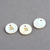 Freshwater Shell Pendants SSHEL-S249-B-2