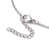 3 Pcs Crystal Stone Cage Pendant Necklaces NJEW-JN04751-01-6