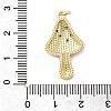 Brass Micro Pave Cubic Zirconia Pendants KK-A278-03G-03-3