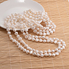 Natural Pearl Nuggets Beaded Necklace NJEW-P126-B-01E-01-3