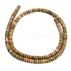 Natural Unakite Beads Strands G-L635-A15-4x2mm-4