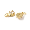 Rack Plating Brass Cubic Zirconia Charms KK-Z056-08G-02-2