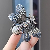 Alloy Rhinestone Brooch for Backpack Clothes PW-WG61EF0-02-2