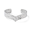 304 Stainless Steel Cuff Bangles for Women LS-BJEW-Z078-27P-2