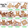 Square Kraft Paper Jewelry Storage Boxes CON-TAC0001-04A-12