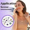 Natural Gemstone Pendants PALLOY-FG00001-6