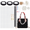DIY Ribbon Knitting Women's Handbag Kits DIY-WH0453-08C-1