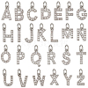 26Pcs 26 Styles Brass Micro Pave Grade AAA Cubic Zirconia Charms ZIRC-BC0001-32P-1