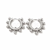 Rack Plating Brass Hoop Earrings for Women EJEW-H091-15P-1