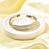 Brass Open Cuff Bangles BJEW-Z093-01G-1