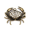 Alloy Rhinestone Pendants RB-CBA18BA-05AB-1