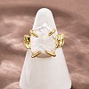 Square Natural Pearl Finger Rings RJEW-K286-09G-3