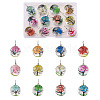 Craftdady 12Pcs Transparent Glass Pendants GLAA-CD0001-03-1