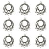 Tibetan Style Alloy Chandelier Component Links TIBE-YW0001-51-2