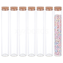 BENECREAT 10Pcs Empty Glass Test Tubes AJEW-BC0006-88A