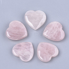 Natural Rose Quartz Heart Love Stone G-T125-06A