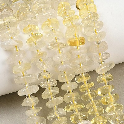 Heated Natural Lemon Quartz Beads Strands GG-CBA3A44-B04-01-1