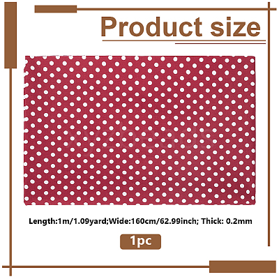 Polka Dot Pattern Cotton Fabric DIY-GA0010-22A-1