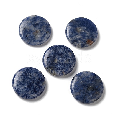 Natural Blue Spot Jasper Pendants G-C028-03B-1