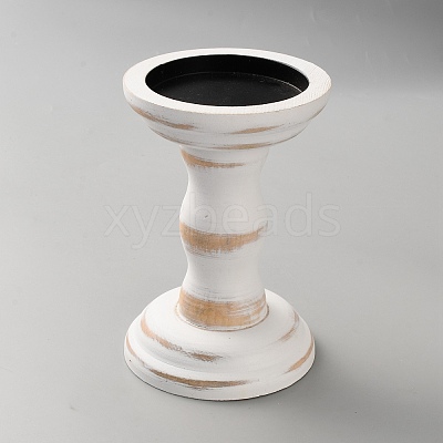 Wooden Candlestick LS-DIY-WH0308-813B-1