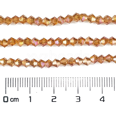 Transparent Electroplate Glass Beads Strands EGLA-A039-T3mm-UA09-1