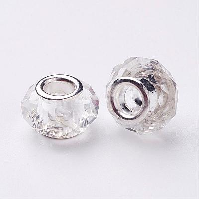 Handmade Glass European Beads GPDL25Y-1-1