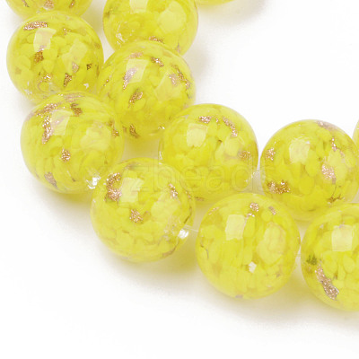 Handmade Gold Sand Lampwork Beads LAMP-S194-008C-05-1