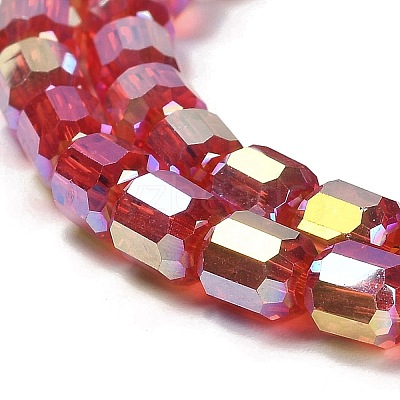 Electroplate Glass Beads Strands EGLA-D030-19A-1