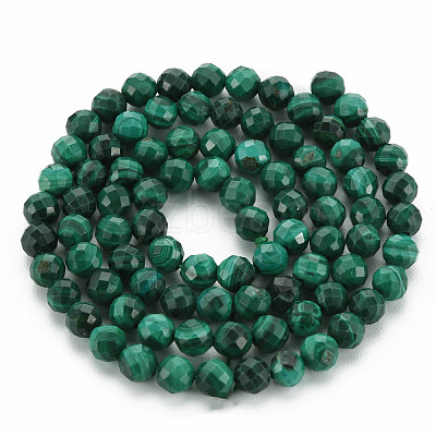 Natural Malachite Beads Strands G-S361-4mm-001-1