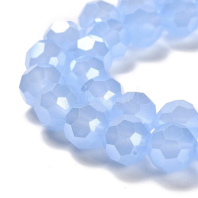 Electroplate Glass Beads Strands EGLA-A035-J8mm-A03-1