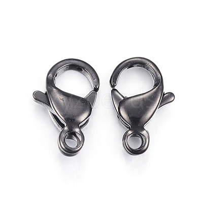 304 Stainless Steel Lobster Claw Clasps STAS-H353-D-02B-1
