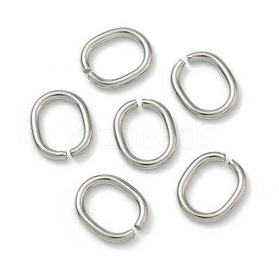 Tarnish Resistant 201 Stainless Steel Open Jump Rings STAS-M008-01-1