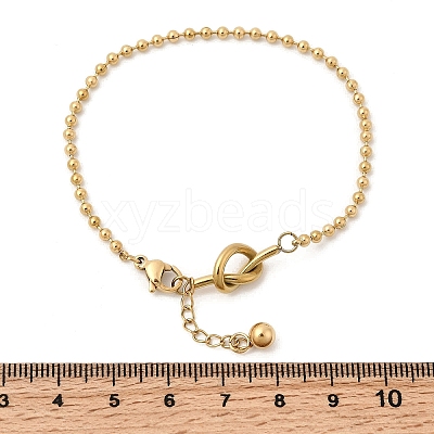 304 Stainless Steel Ball Chain Bracelets for Women LS-BJEW-D407-04G-1