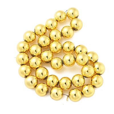 Synthetic Magnetic Hematite Beads Strands G-M095-B01-01G-1