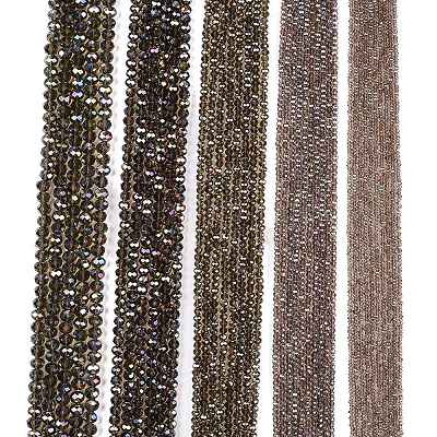 Electroplate Glass Beads Strands EGLA-A044-T4mm-B16-1