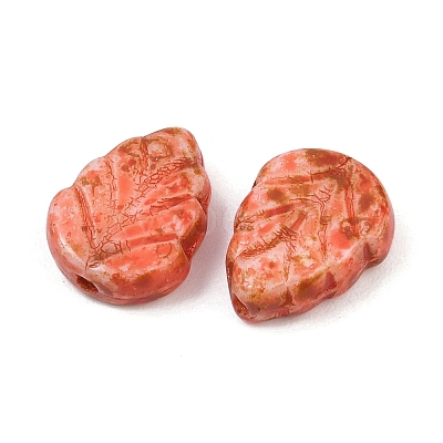 Czech Pressed Glass Beads GLAA-I061-06D-1