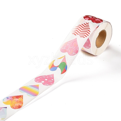 Valentine's Day Theme Paper Gift Tag Stickers X-DIY-C007-01D-1