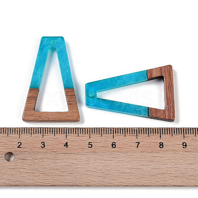 Resin & Wood Pendants WOOD-F015-10A-1