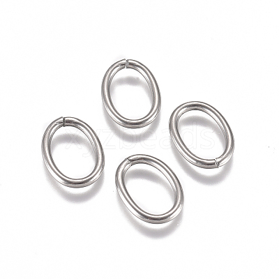 Non-Tarnish 304 Stainless Steel Open Jump Rings X-STAS-L234-144D-1