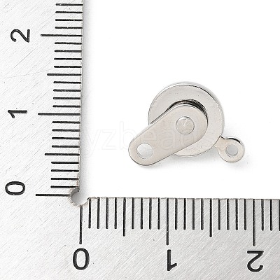 Rack Plating Brass Snap Clasps KK-U052-04P-1