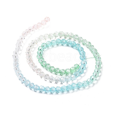 Transparent Glass Beads Strands GLAA-E036-07C-1