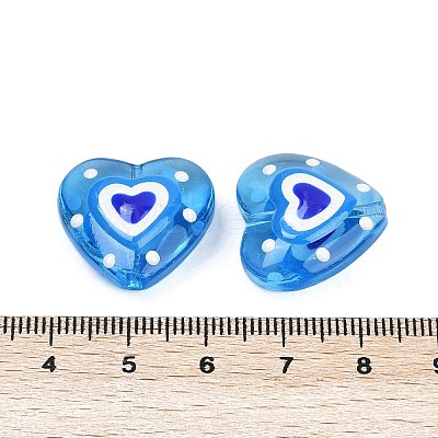 Handmade Lampwork Beads Strands LAMP-R004-06B-09-1