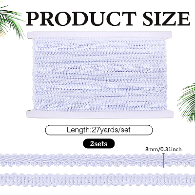 2Bags Polyester Lace Trim OCOR-ME0001-84H-1